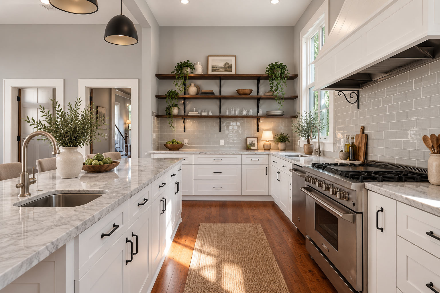 Completed kitchen renovation managed with a clearly documented scope and transparent construction budget